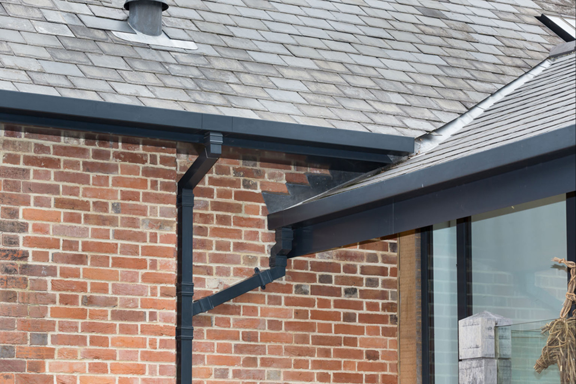 Aluminium guttering by Marley Alutec Chapel View Goudhurst Aluminium guttering by Marley Alutec Chapel View Goudhurst
