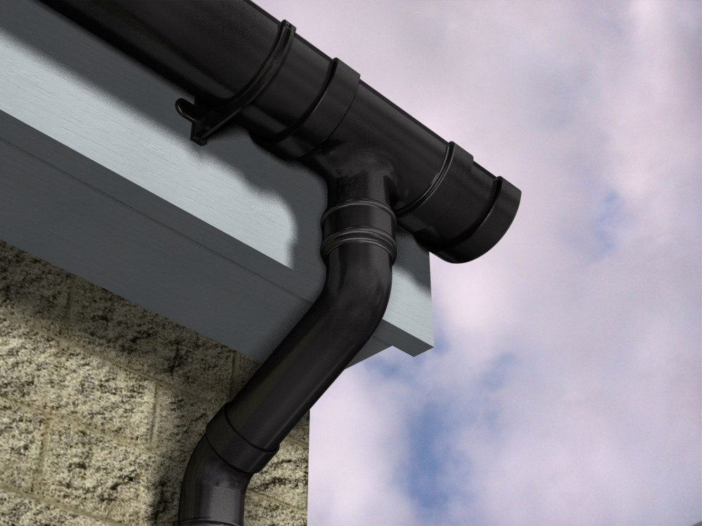 Aluminium guttering Evolve Half Round by Marley Alutec