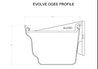 Marley Alutec Evolve Ogee aluminium gutter GY513 CAD file