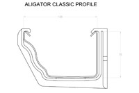 Marley Alutec Aligator Classic aluminium gutter GK413 CAD file