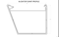 Marley Alutec Aligator Giant aluminium gutter GH813 CAD file