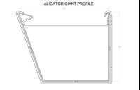 Marley Alutec Aligator Giant aluminium gutter GH813 CAD file Marley Alutec Aligator Giant aluminium gutter GH813 CAD file