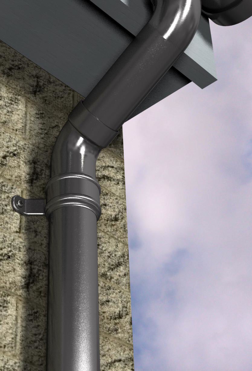 Marley Alutec Aligator circular aluminium downpipe system