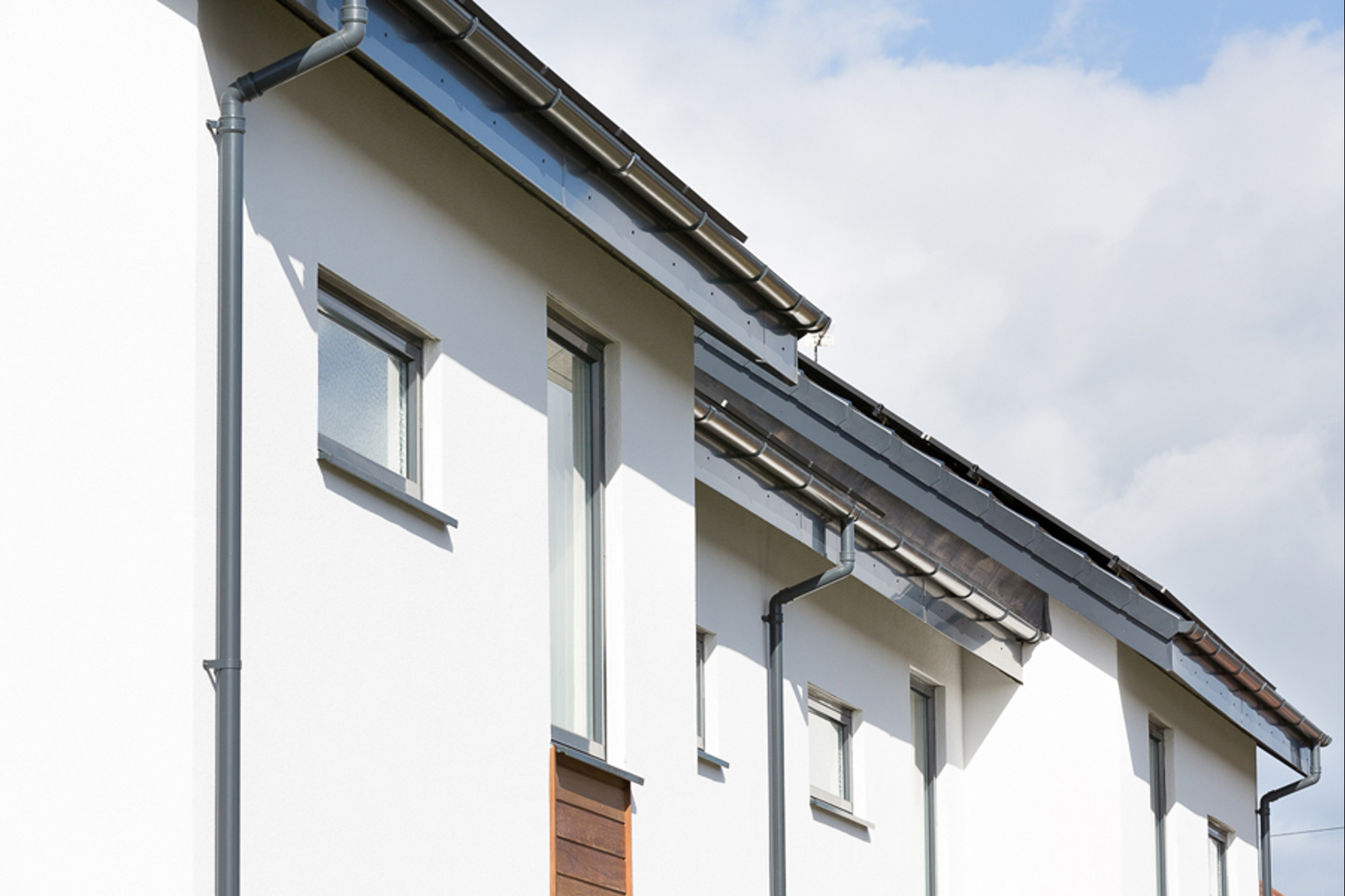Aluminium guttering by Marley Alutec Valleydale Mews, Blyth Aluminium guttering by Marley Alutec Valleydale Mews, Blyth