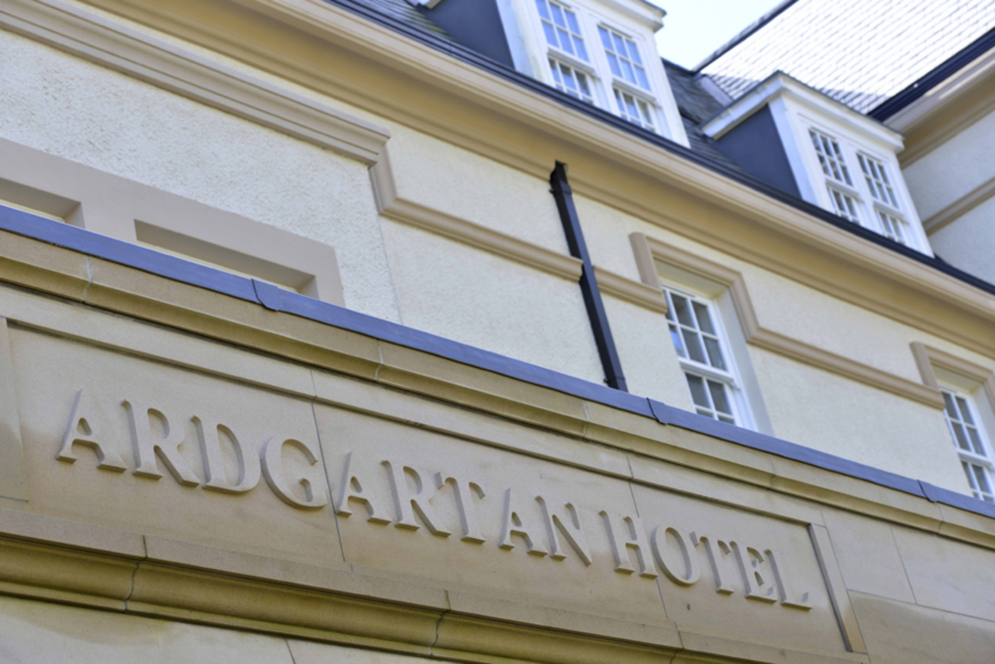 Aluminium guttering by Marley Alutec Ardgartan Hotel Scotland Aluminium guttering by Marley Alutec Ardgartan Hotel Scotland