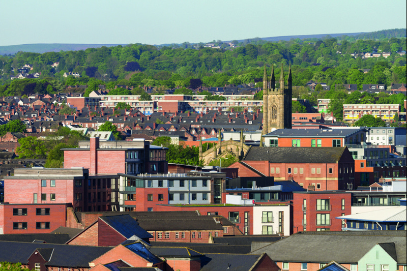 Aluminium guttering by Marley Alutec Sheffield housing project Aluminium guttering by Marley Alutec Sheffield housing project