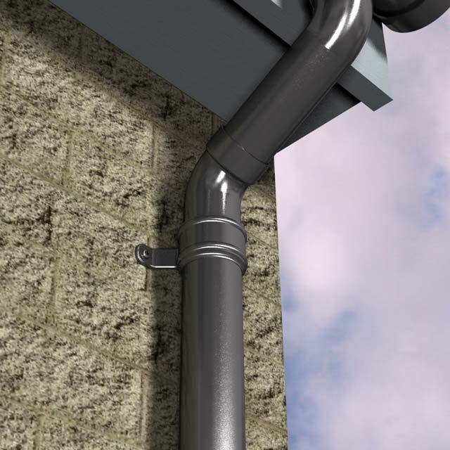 Marley Alutec Aligator circular aluminium downpipe system