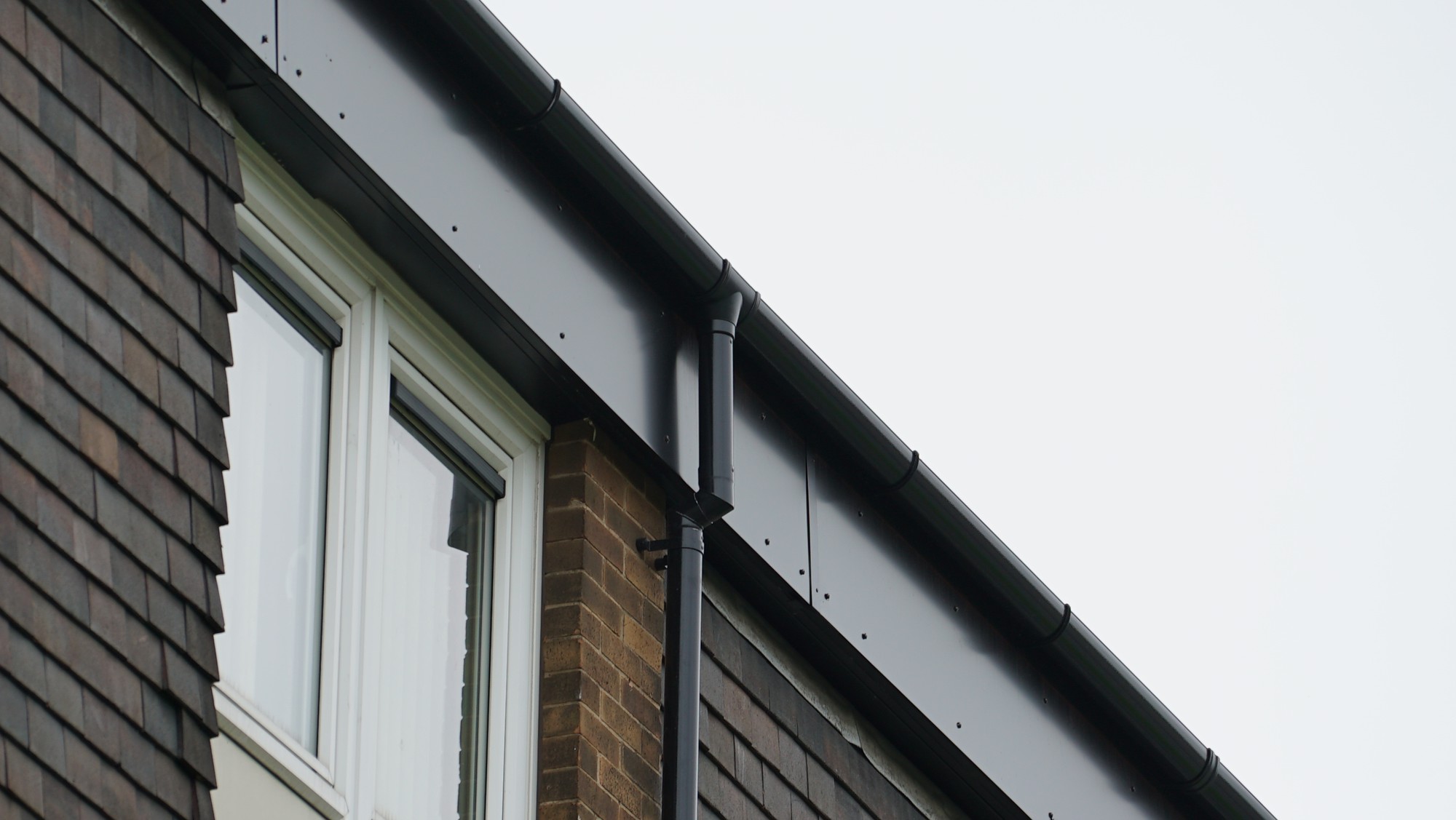 Aluminium guttering by Marley Alutec Sheffield project