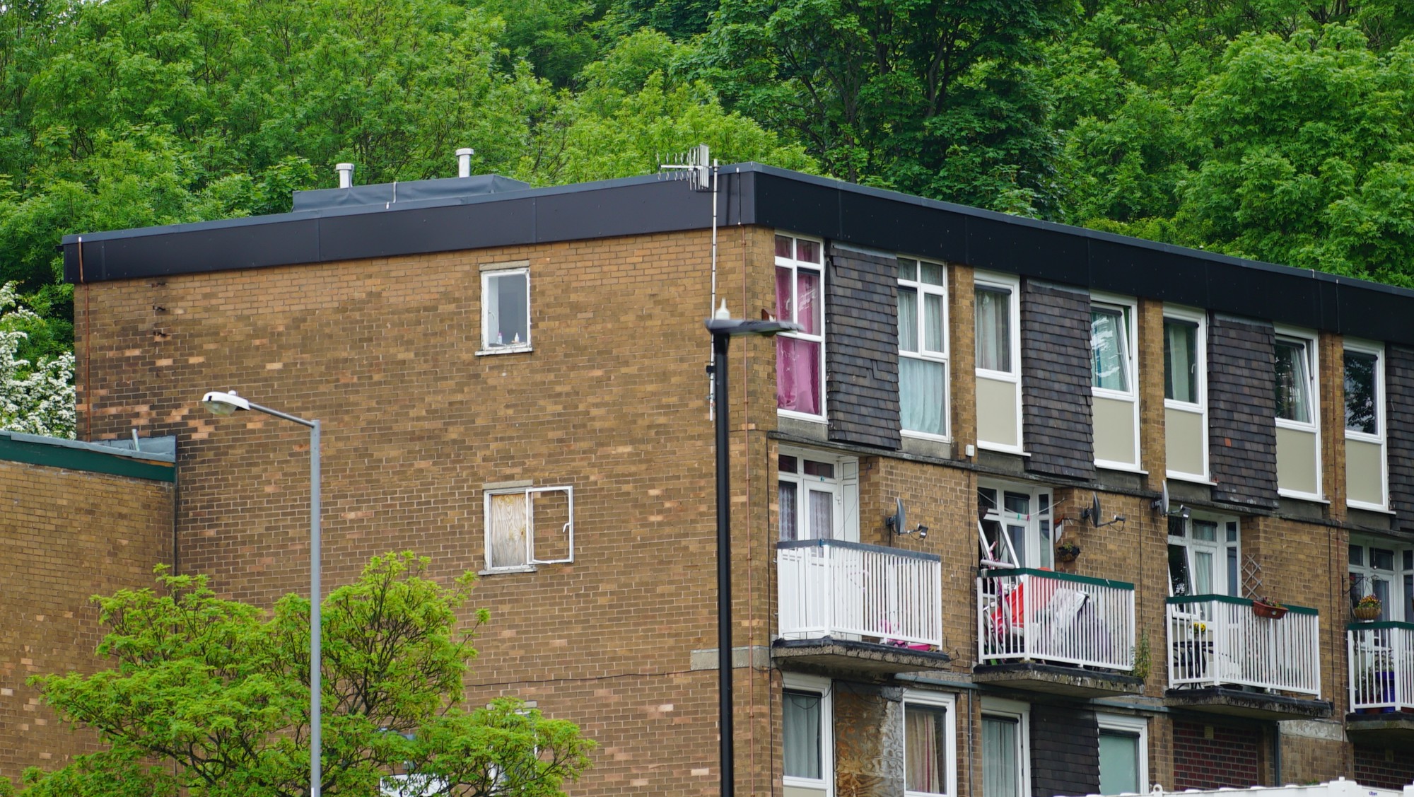 Aluminium guttering by Marley Alutec Sheffield project