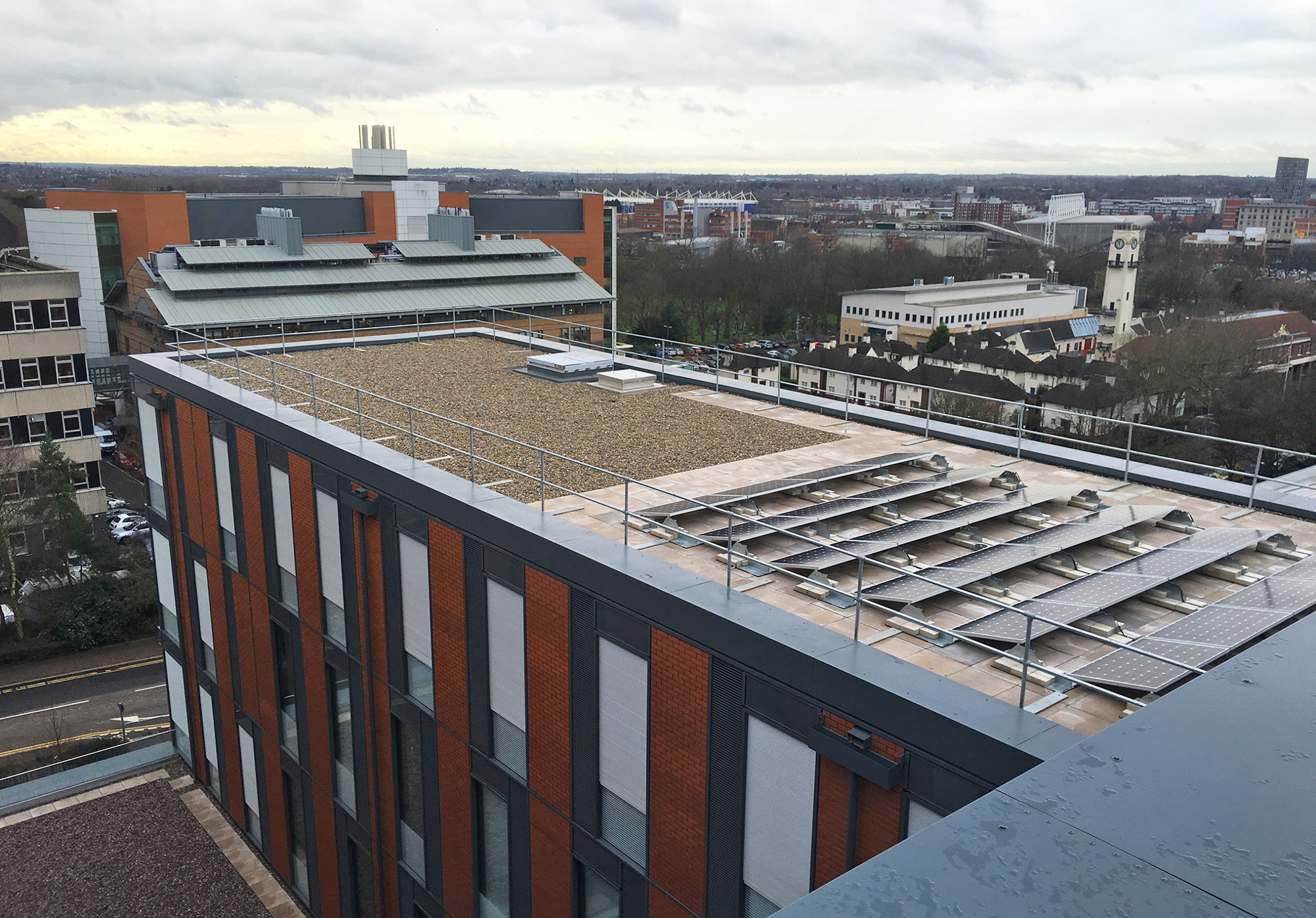 Aluminium guttering by Marley Alutec Leicester Centre of Medicine