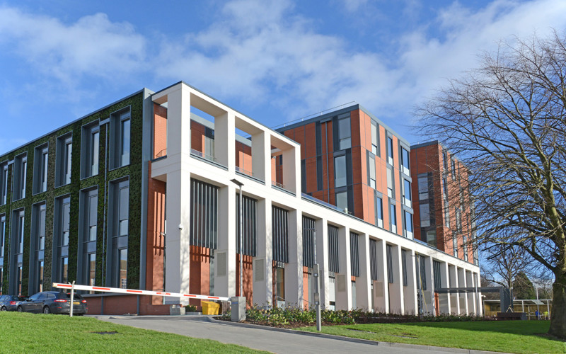 Aluminium guttering by Marley Alutec Leicester Centre of Medicine