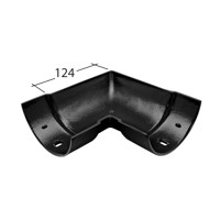 Marley Alutec Traditional Half Round aluminium gutter angle GC432 Marley Alutec Traditional Half Round aluminium gutter angle GC432