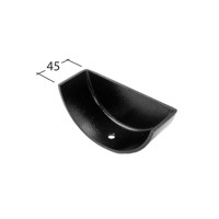 Marley Alutec Traditional half round aluminium gutter stop end GC450