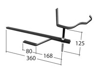 Marley Alutec Traditional Victorian Ogee aluminium gutter rise & fall bracket AV92