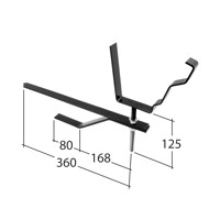 Marley Alutec Traditional Moulded Ogee aluminium gutter rise & fall bracket AM93