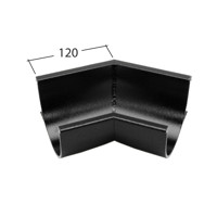 Marley Alutec Aligator Deepflow aluminium gutter angle GD535 Marley Alutec Aligator Deepflow aluminium gutter angle GD535