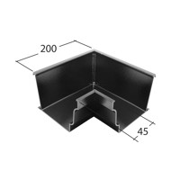 Marley Alutec Aligator Ogee No. 46 aluminium gutter angle GG530 Marley Alutec Aligator Ogee No. 46 aluminium gutter angle GG530