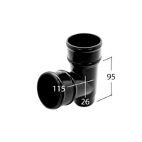 Marley Alutec Evolve circular aluminium downpipe branch RT242 Marley Alutec Evolve circular aluminium downpipe branch RT242