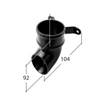 Marley Alutec Evolve circular aluminium downpipe shoe RT250