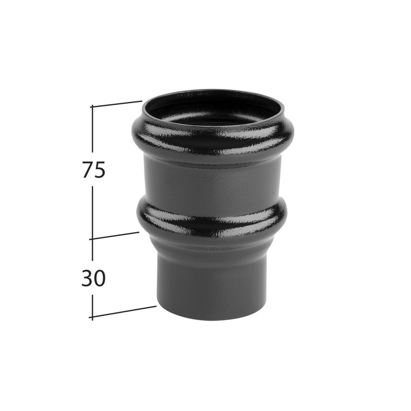 63mm Non Eared Pipe Socket