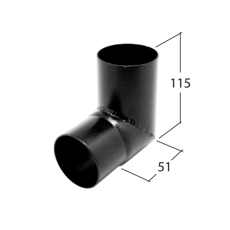 Marley Alutec Flush-fit circular aluminium downpipe bend RE230 RE330 RE430