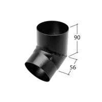 Marley Alutec Flush-fit circular aluminium downpipe bend RE232 RE332 RE432