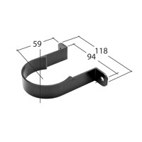 Marley Alutec Flush-fit circular aluminium downpipe pipe clip RE280 RE380 RE480