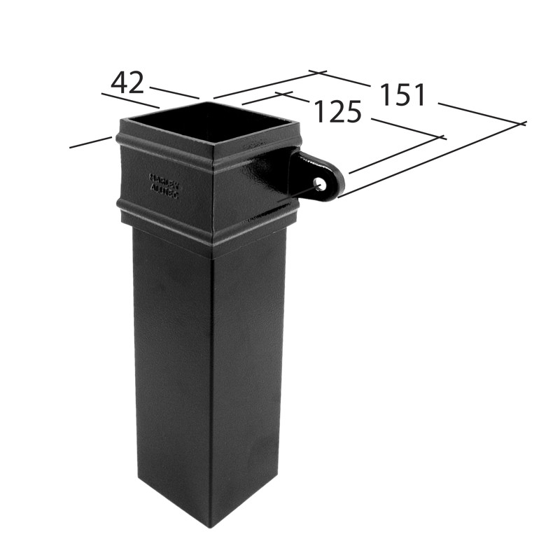 72mm Square Downpipe 3m