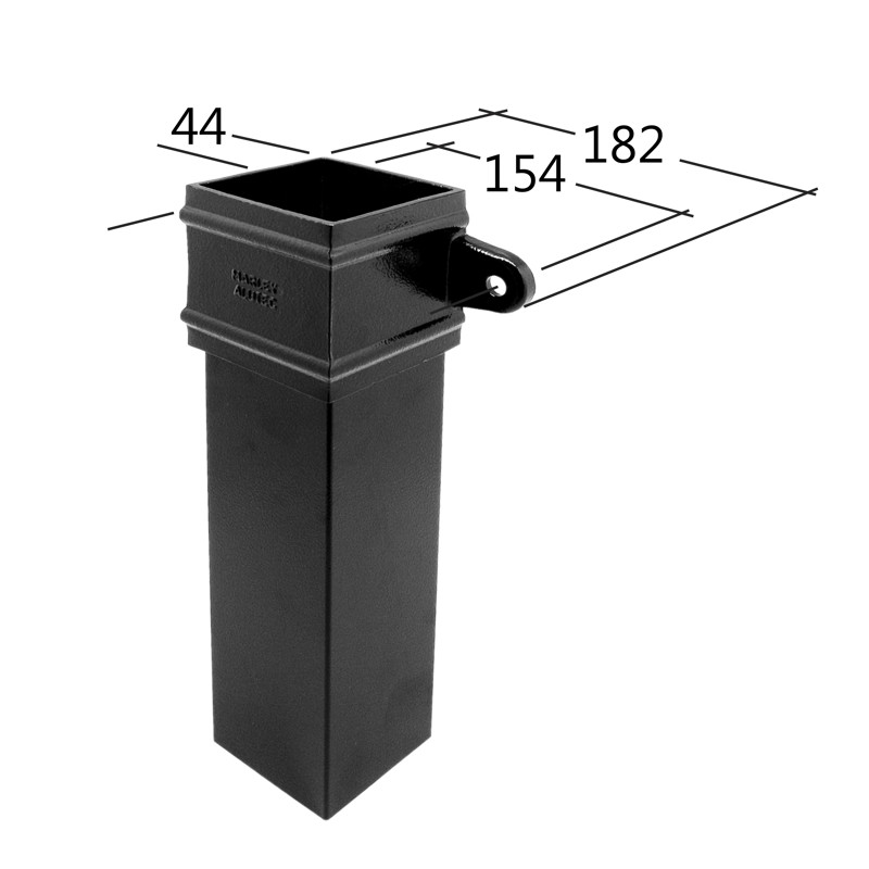 102x76mm Rectangle Downpipe 3m