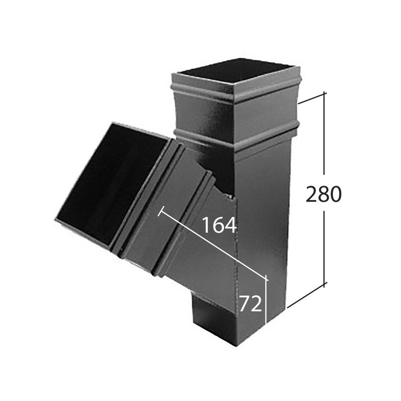 102x76mm Rectangle 135° Branch