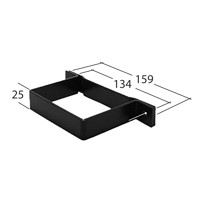 Marley Alutec Traditional rectangular aluminium downpipe pipe clip RSR180 Marley Alutec Traditional rectangular aluminium downpipe pipe clip RSR180