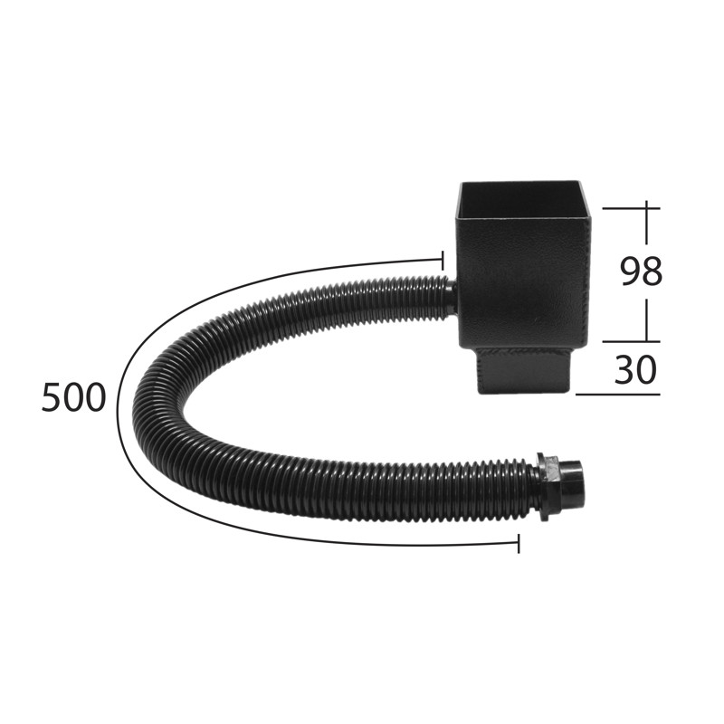 102x76mm Rectangle Rainwater Diverter