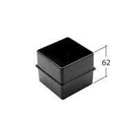 Marley Alutec Flush-fit square aluminium downpipe pipe joint spigot RJ320 RJ420