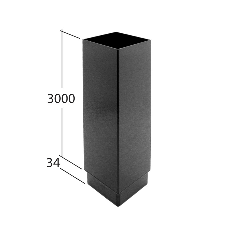 102x76mm Rectangle Downpipe 3m