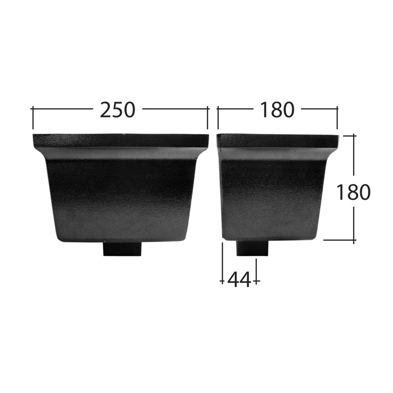 102x76mm Rectangle Standard Hopper Head
