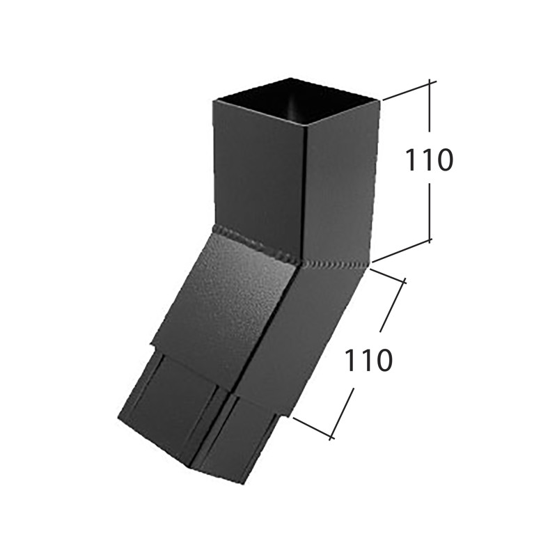 72mm Square 135° Bend