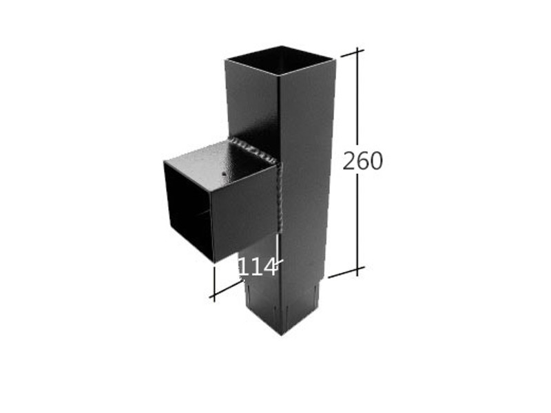 72mm Square 92.5° Branch