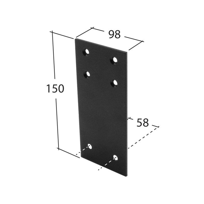 102x76mm Rectangle Fixing Plate