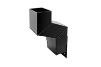 Marley Alutec Vandal Resistant rectangular aluminium downpipe wall offset