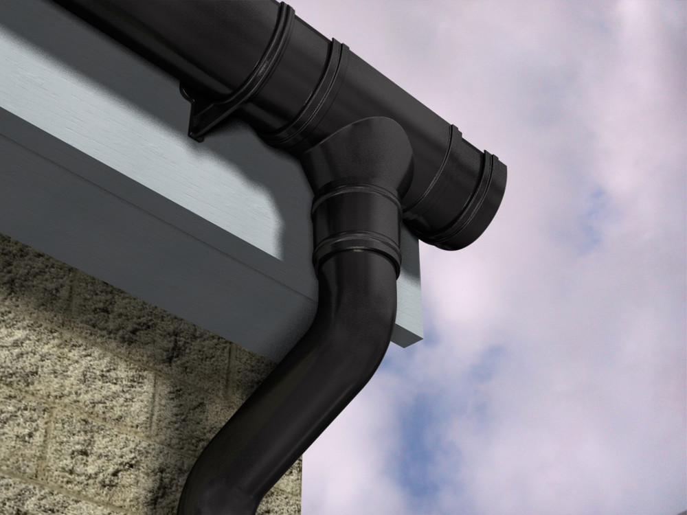 Marley Alutec Evolve Deepflow aluminium guttering Installation of Marley Alutec Evolve Deepflow aluminium guttering