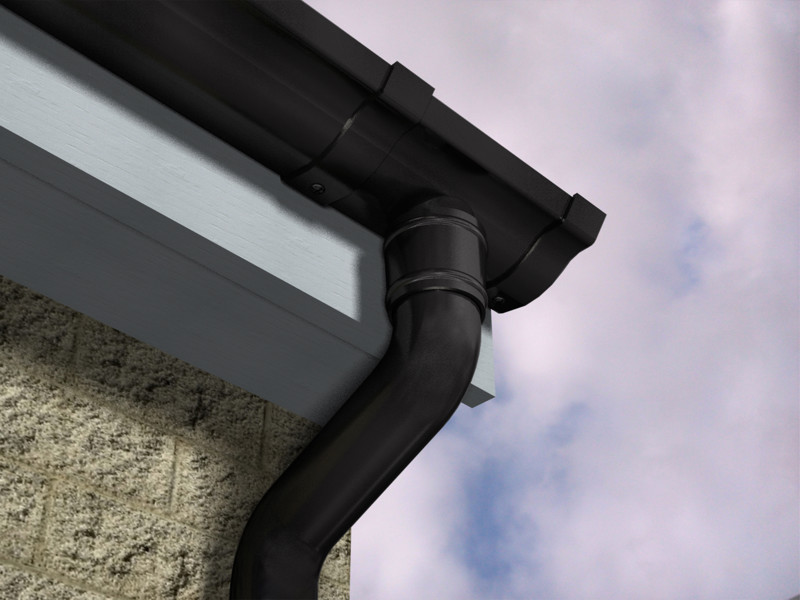 Marley Alutec Traditional Victorian Ogee aluminium guttering Installation of Marley Alutec Traditional Victorian Ogee aluminium guttering