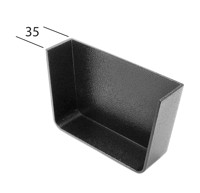 Marley Alutec Evolve Box aluminium gutter stop end GB550 Marley Alutec Evolve Box aluminium gutter stop end GB550