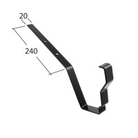 Marley Alutec Traditional Moulded Ogee aluminium gutter fixed rafter arm AM73