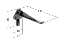Marley Alutec Evolve Box aluminium gutter fascia bracket GB580 Marley Alutec Evolve Box aluminium gutter fascia bracket GB580