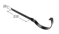 Marley Alutec Evolve Half Round aluminium gutter rafter arm AT73 & AT76