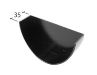 Marley Alutec Evolve Deepflow aluminium gutter stop end GE550