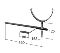 Marley Alutec Evolve Deepflow aluminium gutter rise & fall bracket AE93