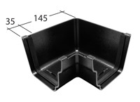 Marley Alutec Evolve Ogee aluminium gutter Angle GY530 Marley Alutec Evolve Ogee aluminium gutter Angle GY530