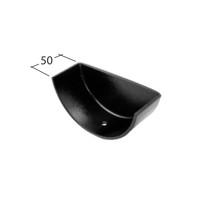 Marley Alutec Traditional half round aluminium gutter stop end GC555