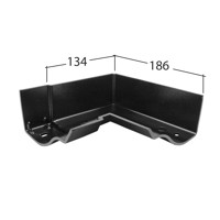 Marley Alutec Traditional Victorian Ogee aluminium gutter angle GV130 GV430 GV530 Marley Alutec Traditional Victorian Ogee aluminium gutter angle GV130 GV430 GV530